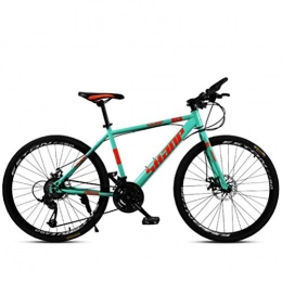 WJSW Bicicleta WJSW Bicicleta de montaña con Ruedas de 26 Pulgadas para Adultos - Commuter City Hardtail Bike Sports Leisure (Color: Verde, Tamao: 27 velocidades)