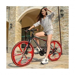 WJSW Bicicleta WJSW Bicicleta de montaña de Acero con Alto Contenido de Carbono de 26 Pulgadas - Bicicleta de montaña rígida de cercanías de 27 velocidades (Color: C)