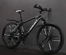 WJSW Bicicleta WJSW Bicicleta de montaña rgida para Adultos, Bicicleta de Carretera de Ciudad de 26 Pulgadas MTB para Hombre al Aire Libre (Color: Blanco Negro, tamao: 27 velocidades)
