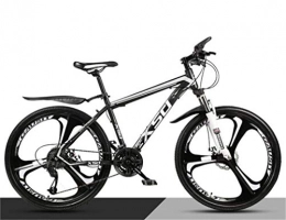 WJSW Bicicleta WJSW Bicicleta Unisex de Acero con Alto Contenido de Carbono, Bicicleta de montaña de 26 Pulgadas para Adultos Bicicleta Urbana de Ciudad Dura (Color: D, tamao: 21 velocidades)