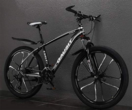 WJSW Bicicleta WJSW Bicicletas de montaña de Doble suspensión, Rueda de 26 Pulgadas Todoterreno City Road Bicycle Mens MTB (Color: Negro Blanco, tamaño: 27 velocidades)