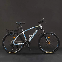 WLWLEO Bicicleta WLWLEO Bicicleta de montaña de 26 Pulgadas para Adultos Estructura de Acero con Alto Contenido de Carbono Freno de Disco Doble Bicicleta de montaña Todoterreno de Velocidad Variable, C, 26" 21 Speed
