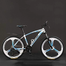 WLWLEO Bicicleta WLWLEO Bicicleta de montaña para Hombre de 26 Pulgadas Bicicletas de montaña con suspensión Total Estructura de Acero con Alto Contenido de Carbono 150 kg de Carga, Bicicleta híbrida, A, 26" 21 Speed