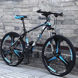WSZGR Bicicletas de montaña WSZGR Adulto Bicicleta De Montaña, 26 Pulgadas 24 Velocidades Aluminio Ligero Bicicleta De Montaña, Rígida Mountain Bike con Suspensión Delantera Negro Y Azul 26", 24-Velocidad