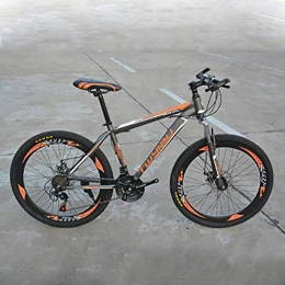 WYN Bicicletas de montaña WYN Bicicleta Bicicleta de   montaña Bicicleta de montaña con absorción de Impactos de Acero Bicicleta de Velocidad Variable, Naranja