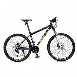 WYN Bicicleta WYN Bicicleta de montaña para Adultos Amortiguador de Velocidad Variable Hombres y Mujeres Estudiantes Off-Road Aluminio, Verde, 24 * 15 (150-165cm)