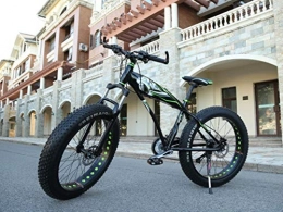 WYN Bicicleta WYN Speed ​​Bicicleta de montaña Amortiguadores de aleación de Aluminio Bicicleta Neumático Grande Bicicleta de Nieve, 7 velocidades BB, 24 Pulgadas