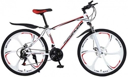 xiaoxiao666 Bicicletas de montaña xiaoxiao666 Bicicleta de 26 Pulgadas Bicicleta de montaña de Acero al Carbono Bicicleta de 21 velocidades con suspensión Completa MTB Fitness Ciclismo recreativo al Aire Libre-Estilo-A
