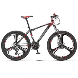 YXFYXF Bicicletas de montaña YXFYXF Bicicleta de montaña de suspensión Doble de suspensión, Bicicletas de montaña de 30 velocidades, Bicicleta de Carretera Ajustable de 30 velocidades, 3 Cuchillo (Color : Red, Size : 24 Inches)