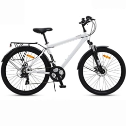 YXGLL Bicicleta YXGLL Bicicleta de montaña de 26 Pulgadas, aleación de Aluminio, 21 velocidades Variables, absorción de Impactos, Todoterreno, Viaje, Ciudad, Coche de cercanías (White)