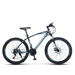 zcyg Bicicletas de montaña zcyg Bicicleta De Montaña, 26 Pulgadas, 21 Velocidades, Liviana, Bicicleta Que Absorbe La Bicicleta Al Aire Libre En Bicicleta(Size:A, Color:Negro+Azul)