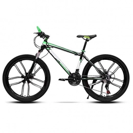 ZJBKX Bicicleta ZJBKX Bicicleta de montaña masculina y femenina adulta de 24 pulgadas, doble freno de disco de velocidad variable de una rueda para estudiantes todoterreno