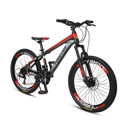 ZXQZ Bicicletas de montaña ZXQZ Bicicleta para Niños de 22 Pulgadas, Bicicleta de Montaña de 24 Velocidades, Marco de Acero, para Niños y Niñas de 140-170cm (Color : Red)