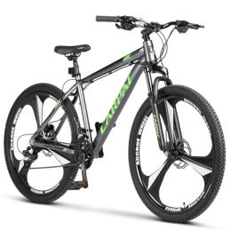 ZYLOYAL10 Bicicleta ZYLOYAL10 Carpat Sport - Bicicleta de montaña deportiva para hombre y mujer, 21 marchas, 21 marchas, (marco de aluminio MTB, freno de disco hidráulico), llantas de magnesio
