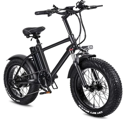 YINGMAO Bicicletas eléctrica 20'' Bicicleta Eléctrica, E Bike con Batería Litio Extraible 48V 15Ah, Asistencia de Pedal Bici Electrica, Fat Electric Ciudad Bike para Adolescentes y Adultos