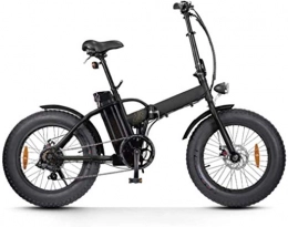 Capacity Bicicletas eléctrica 20 en neumático de Grasa de Nieve Ebike 36V 250W Bicicleta eléctrica Plegable con batería de Litio extraíble Bicicleta de cercanías de la batería de Litio, para Hombres Adultos Mujer