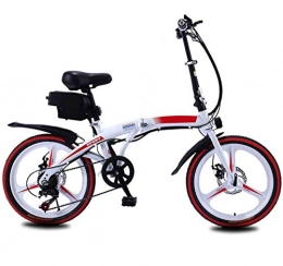 JXH Bicicleta 36V 8Ahelectric Bicicleta plegable, con faros LED y 3 modos de 20 pulgadas bicicleta elctrica de ligero Velocidad mxima 25 kilometros / H Adecuado para deportes de ciclo al aire libre Viajes Trabajo