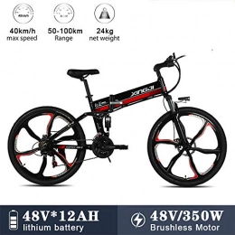 A WARM HOME Bicicletas eléctrica A WARM HOME Bicicleta elctrica, Montaa e-Bike 26" Ebike para Adulto, Batera de Litio-Ion(48V, 12Ah), 350W, Transmisin de Velocidad Shimano 21