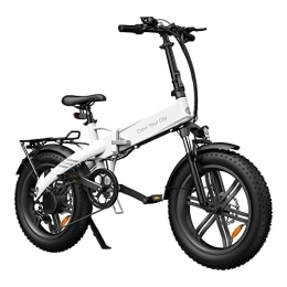 A Dece Oasis Bicicleta Ado A20F XE Bicicleta eléctrica | Bicicleta eléctrica | Pedelec E-Bike 20 Pulgadas Fetter Neumático 250W Motor / 36V / 10.4Ah batería / 25 km / h, con Marco Trasero montado, White