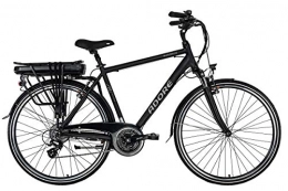 Adore Bicicleta Adore Bicicleta eléctrica Marseille de E-Trekking para hombre, 28 pulgadas, pedelec, color negro, 24 velocidades, 250 W, ion de litio, 37 V / 13 Ah