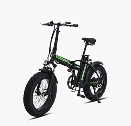 AISHFP Bicicleta Adulto Plegable Bicicleta de montaña elctrica, batera de Litio de 48V 500W, aleacin de Aluminio sper Larga de Crucero Capacidad Bicicleta elctrica, 20 Pulgadas Ruedas, B