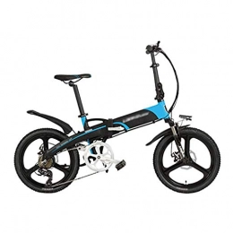AIAIⓇ Bicicletas eléctrica AIAIⓇ Bicicleta eléctrica G660 Elite Bicicleta eléctrica eléctrica de 20 Pulgadas con Pedales Plegables, batería de Litio de 48V 10Ah, Cuadro de aleación de Aluminio, Rueda integrada