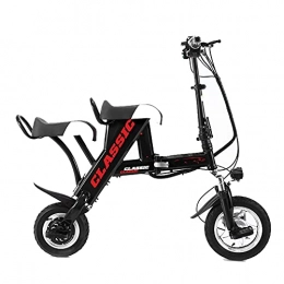 AIMIMO Bicicleta Eléctrica Plegable para Adultos Bicicleta Eléctrica Bicicleta Eléctrica con Motor de 350 W Batería de 48 V 8 Ah para Viajes en Bicicleta Al Aire Libre (Black)