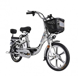 AISHFP Bicicleta AISHFP Bicicleta eléctrica de Viaje para Adultos de 18 Pulgadas, batería de Litio de 48 V, Bicicleta eléctrica Instrumento de Pantalla LCD / Alarma antirrobo / Control de Crucero, 17+17AH
