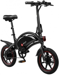 AmazeFan Bicicletas eléctrica AmazeFan DYU D3F - Bicicleta eléctrica plegable, bicicleta inteligente para adultos, aleación de aluminio, 240 W, batería de iones de litio extraíble 36 V / 10 Ah, con 3 modos de conducción