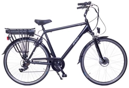 amiGO Bicicletas eléctrica Amigo E-Active – Bicicleta eléctrica para hombre – Bicicleta eléctrica de 28 pulgadas – Bicicleta para hombre con 7 velocidades Shimano – Adecuado a partir de 165 – 170 cm – Negro