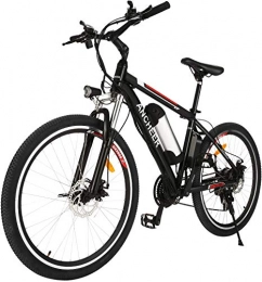 Ancheer Bicicletas eléctrica ANCHEER Bicicleta eléctrica de montaña, 250 W, 26 pulgadas, bicicleta eléctrica con batería de iones de litio extraíble de 36 V 8 AH para adultos, cambio de 21 velocidades