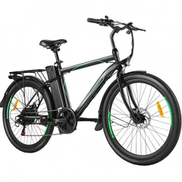 Ancheer Bicicletas eléctrica ANCHEER eBike Bicicleta eléctrica de 19"con batería de Litio para Adultos Shimano de 21 velocidades, 42 V, 10 Ah