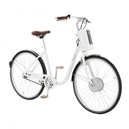 ASKOLL Bicicleta ASKOLL Eb1 Bicicleta eléctrica, Unisex Adulto, Color Blanco / Negro, M