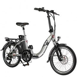 AsVIVA Bicicleta AsVIVA E-Bike B13 Plata 20 Pulgadas Pedelec bicicleta plegable para bicicleta eléctrica 36 V Samsung batería