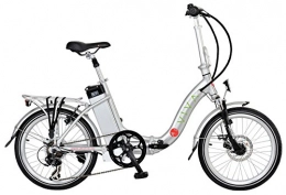 AsVIVA Bicicleta AsVIVA para Bicicleta eléctrica Klaprad Pedelec 36 V ALU-E-Bike, Color Plateado - Plata, tamaño Talla única, tamaño de Cuadro 44|Centimeters, tamaño de Rueda 20|Inches
