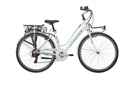 Atala Bicicletas eléctrica Atala - Bicicleta de pedaleo asistido Modelo 2019 Run 28 6 V, Talla única 45, Color Blanco y Azul
