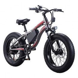 AYHa Bicicleta AYHa Bicicleta eléctrica de playa para adultos, 7 velocidades, 250 vatios, motor impermeable, 20 pulgadas, 4.0, neumático grueso, bicicleta eléctrica, frenos de disco doble, batería extraíble para mo