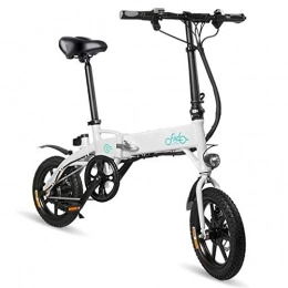 BABIFIS Bicicleta BABIFIS Bicicleta eléctrica Plegable, Plegable Bicicleta eléctrica, 250W 10.4Ah Plegable Bicicleta eléctrica, aleación de Aluminio de 14 Pulgadas portátil White