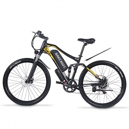 BAKEAGEL Bicicleta Eléctrica Plegable de 27,5''/Bicicleta Elédtrica para Adultos, con Frenos de Disco Delanteros y Traseros y Shimano con Cambio de 7 Velocidade Bicicleta de Montaña Eléctrica