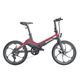 JOLITEC Bicicleta Behumax Bicicleta eléctrica E-Urban 790 Red, Motor de 250 W, Plegable, con Faros led y Sistema de Velocidad Ajustable