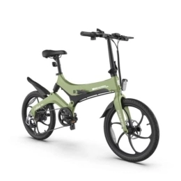 JOLITEC Bicicleta Behumax - Bicicleta eléctrica E-Urban 890 Green, Amortiguación Trasera, Motor de 250 W, Totalmente Plegable, con Faros led y Sistema de Velocidad Ajustable