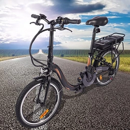 CM67 Bicicleta Bici electrica 20 Pulgadas Bicicleta Eléctrica Urbana Cuadro Plegable de aleación de Aluminio Batería de 45 a 55 km de autonomía ultralarga Adultos Unisex