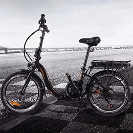 CM67 Bicicleta Bici electrica 20 Pulgadas E-Bike 7 velocidades Crucero Inteligente Compañero Fiable para el día a día