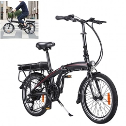 CM67 Bicicleta Bici electrica 20 Pulgadas Engranajes de 7 velocidades 3 Modos de conducción Cuadro Plegable de aleación de Aluminio Adultos Unisex Compañero Fiable para el día a día