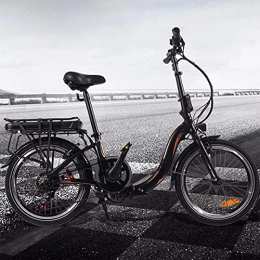 CM67 Bicicleta Bici electrica 250W Motor Sin Escobillas Bicicleta Eléctrica Urbana Cuadro Plegable de aleación de Aluminio Crucero Inteligente Compañero Fiable para el día a día