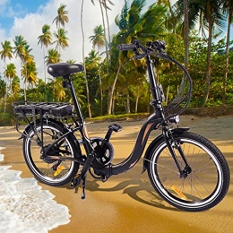 CM67 Bicicleta Bici electrica con Batería Extraíble E-Bike Cuadro Plegable de aleación de Aluminio Batería de 45 a 55 km de autonomía ultralarga Adultos Unisex