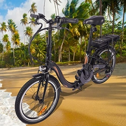 CM67 Bicicleta Bici electrica Plegable 20 Pulgadas E-Bike 7 velocidades Batería de 45 a 55 km de autonomía ultralarga Adultos Unisex