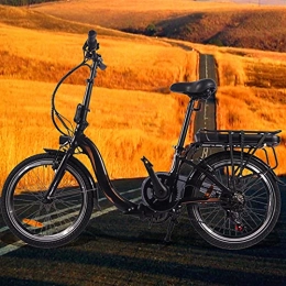 CM67 Bicicleta Bici electrica Plegable Batería Litio 36V 10Ah E-Bike Cuadro Plegable de aleación de Aluminio Crucero Inteligente Adultos Unisex