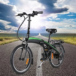 CM67 Bicicleta Bici electrica Plegable Cuadro de aleación de Aluminio Plegable 20 Pulgadas 250W Commuter E-Bike Batería de Iones de Litio Oculta 7.5AH extraíble