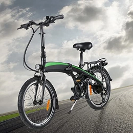 CM67 Bicicleta Bici electrica Plegable Cuadro de aleación de Aluminio Plegable Motor Potente de 250W 250W 7 velocidades Batería de Iones de Litio Oculta 7.5AH extraíble